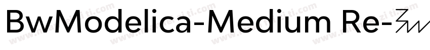 BwModelica-Medium Re字体转换